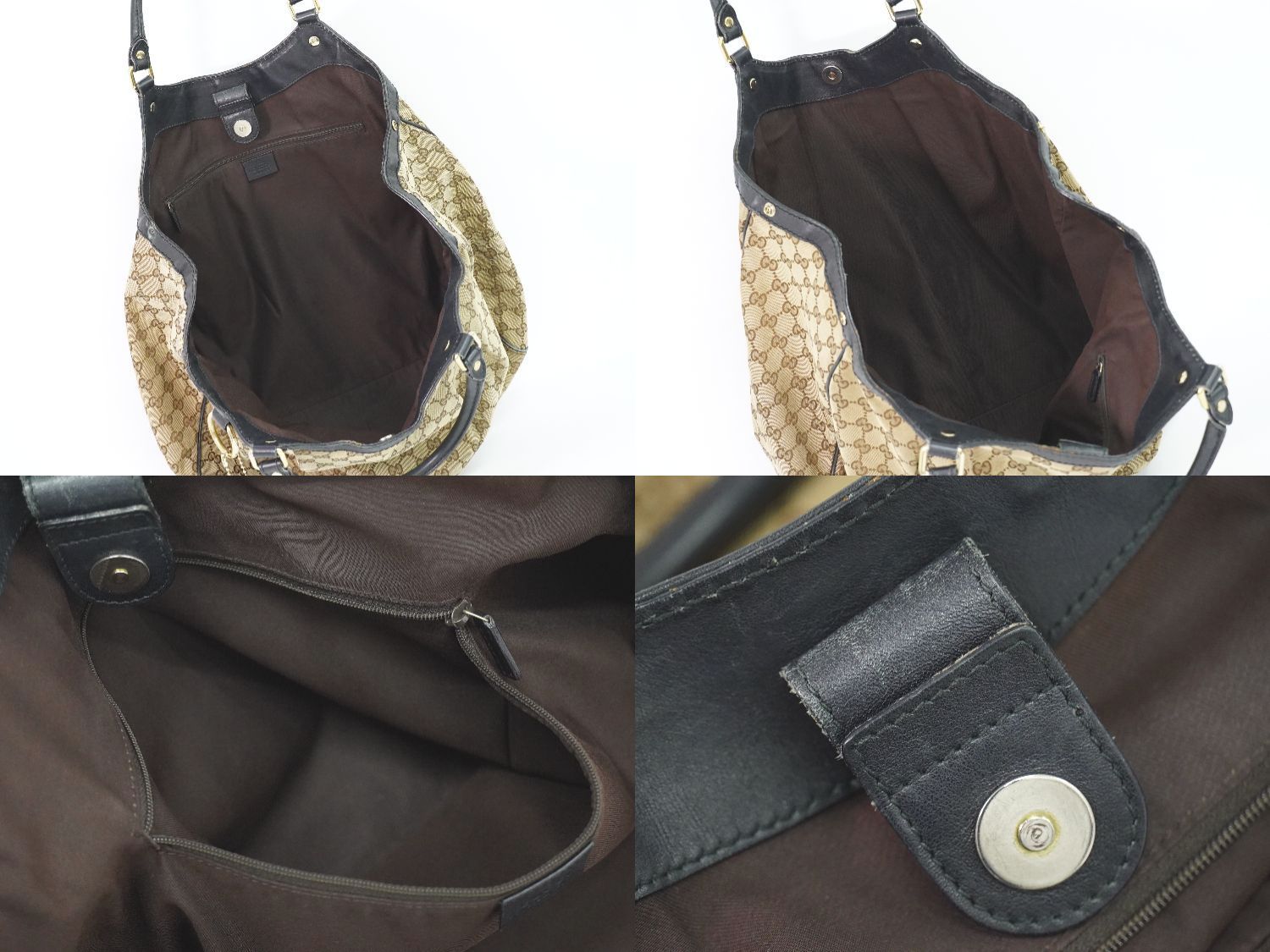 本物 グッチ GUCCI スーキー GGキャンバス トートバッグ ハンドバッグ 