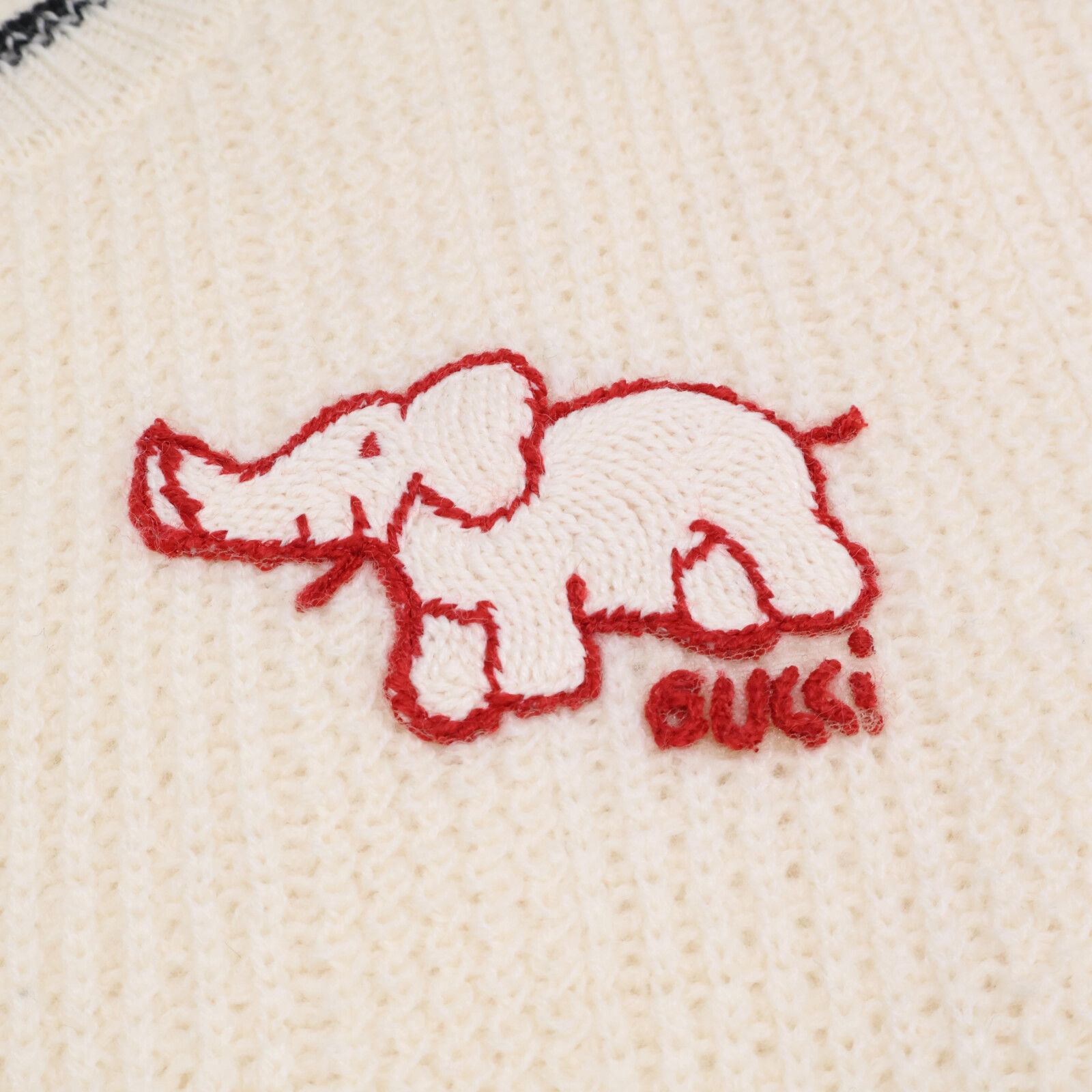 GUCCI グッチ 543450 アイボリー ウール エレファント 象刺繍 ニット ホワイト S トップス ウール レディース 中古 GUCCI グッチ 543450 ｱｲﾎﾞﾘｰ ｳｰﾙ ｴﾚﾌｧﾝﾄ 象刺繍 ﾆｯﾄ S - メルカリ