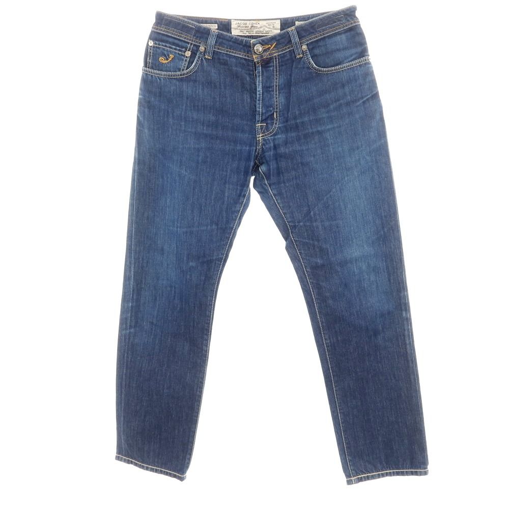 【中古】ヤコブコーエン JACOB COHEN PW688 ジーンズ デニムパンツ ネイビー【サイズ34】【メンズ】