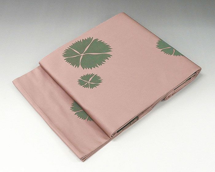 辻村寿三郎（ジュサブロー)　袋帯 袋帯 正絹 辻村寿三郎 ジュサブロー 撫子模様 袋帯 リサイクル g0637