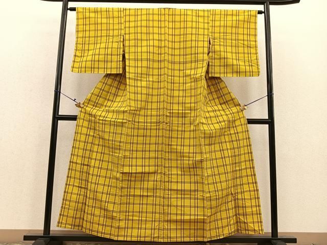 平和屋着物○上質な紬 縞 正絹 逸品 AAAY0270zg 平和屋着物▽上質