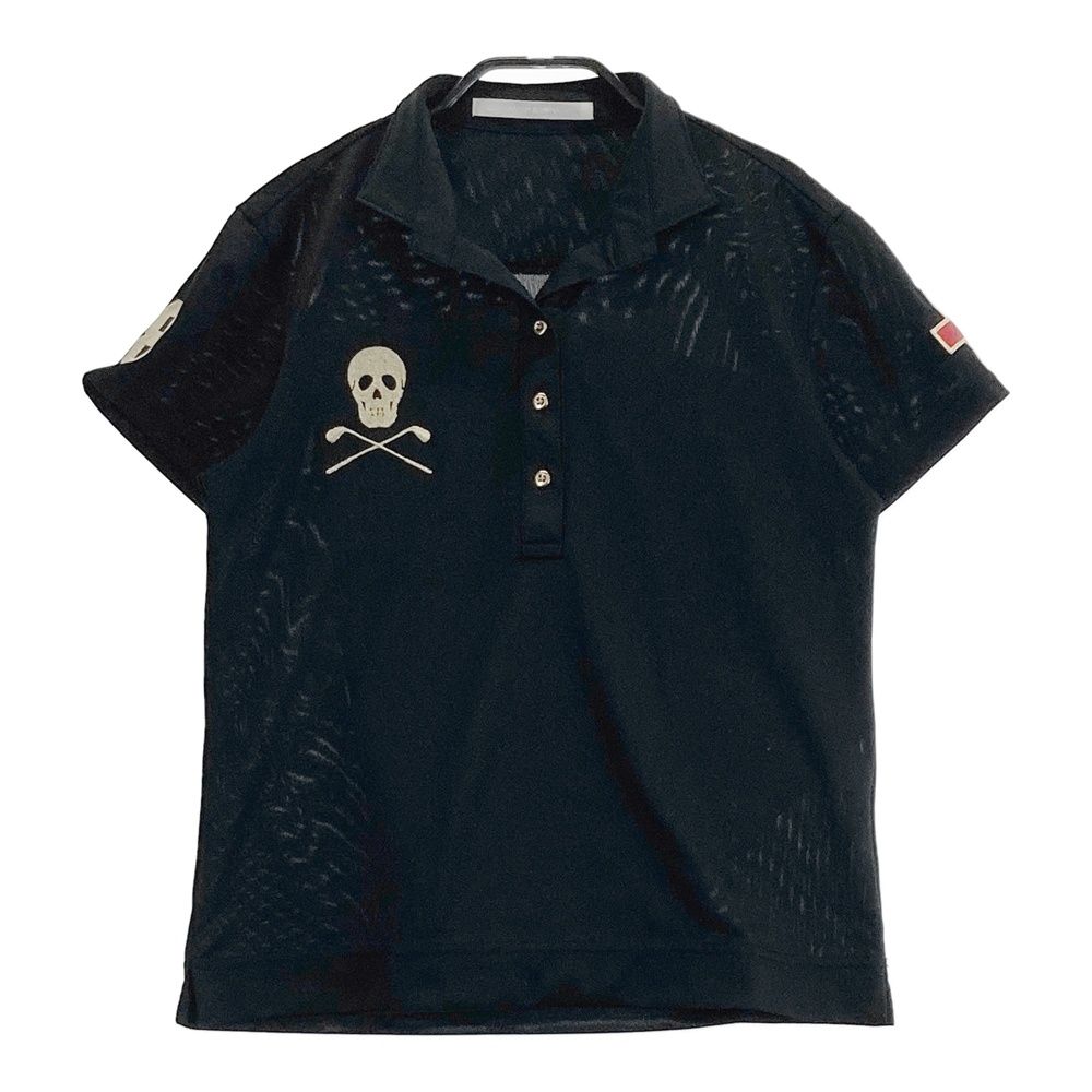 サイズ：M MARK&LONA マークアンドロナ 半袖ポロシャツ ブラック系