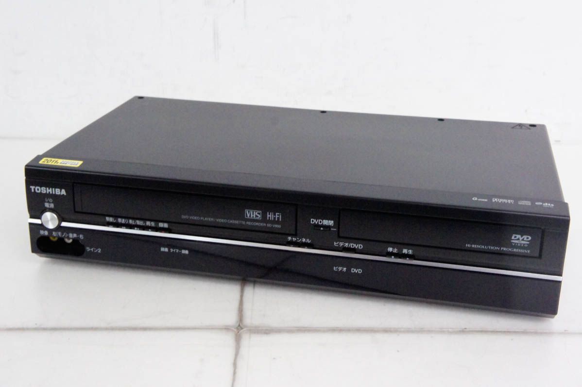 東芝TOSHIBA VTR一体型DVDビデオプレーヤー DVDプレーヤー一体型VHSビデオデッキ SD-V800