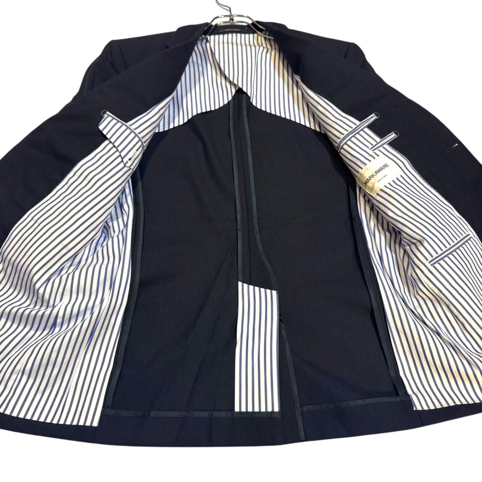 【MARKAWARE/マーカウェア】ウールフライトジャケット B046 MARKAWARE マーカウェア ジャケット テーラード ネイビー