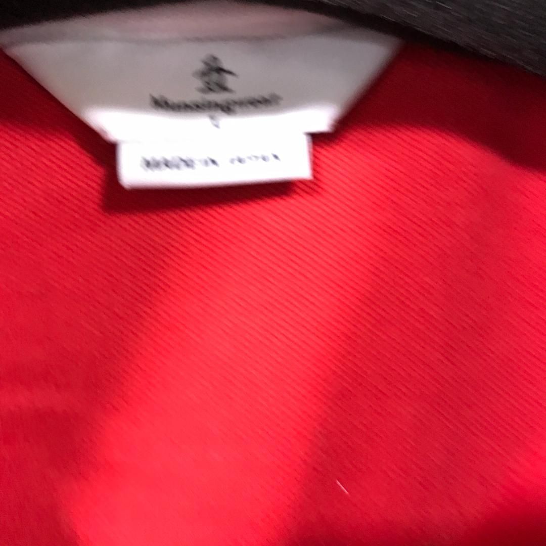 25894 [マンシングウェア] 秋冬モデル ゴルフ 長袖シャツ Lサイズ 赤