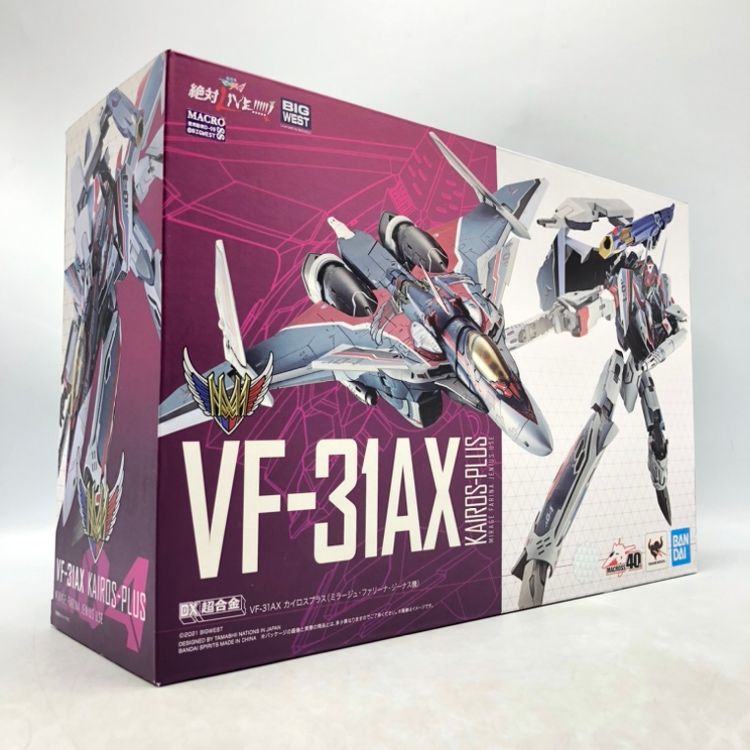 【中古】バンダイ　DX超合金 劇場版 VF-31AX カイロスプラス (ミラージュ･ファリーナ･ジーナス機)　開封品、色移り有[70]