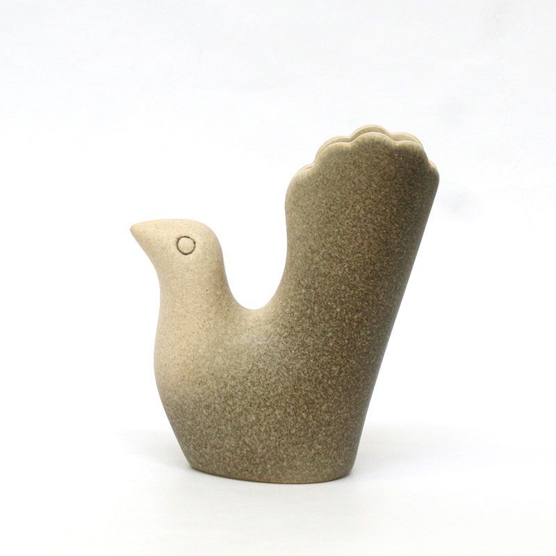 【新品】鹿児島 睦/バード/グレー/En Liten Van/小さな友達/花器/フラワーベース/一輪挿し/花瓶/オブジェ/置物/Bird/とり/鳥/Gray/グレイ/灰色/お洒落/オシャレ/おしゃれ/可愛い/カワイイ/かわいい