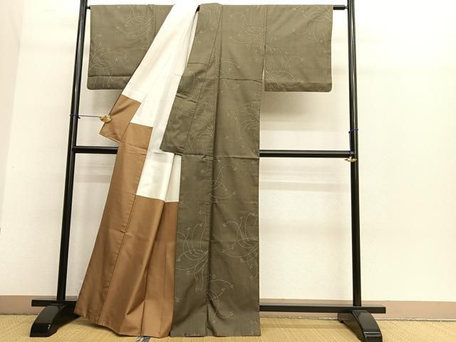 平和屋着物□本場大島紬 7マルキ 草花文 正絹 逸品 BAAR4267pk - メルカリ 