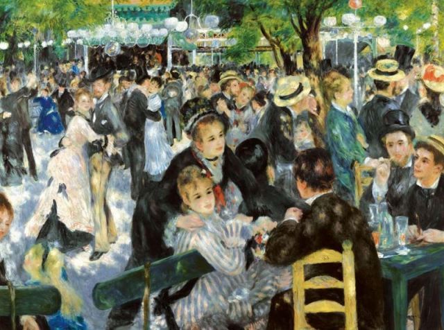 ルノワール・La Moulin ,.希少な額装用画集より、版上サイン、新品額付 Amazon.co.jp: 『ムーラン・ド・ラ・ギャレットの舞踏会