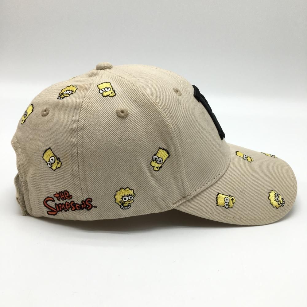 パーリーゲイツ×THE SIMPSONS キャップ ベージュ×イエロー