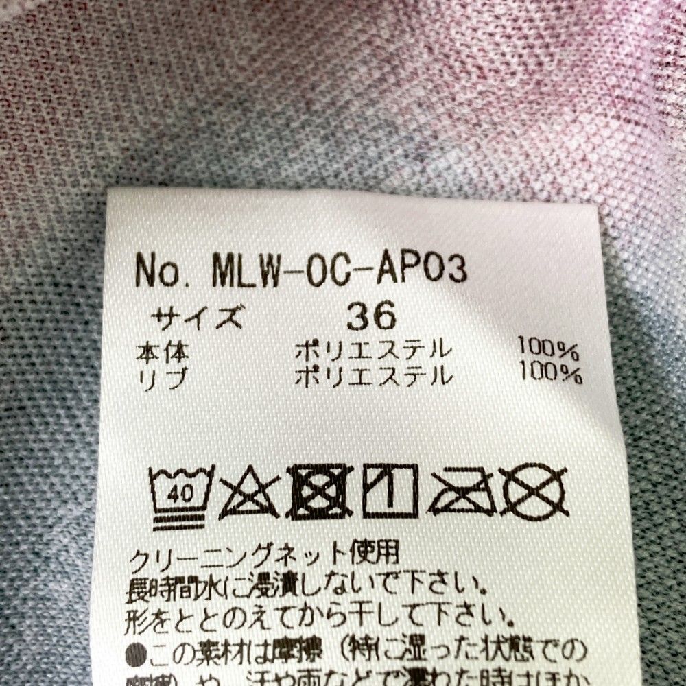 サイズ：36 MARK&amp;LONA マークアンドロナ  半袖ポロシャツ スカル 総柄 ブラック系 [240101398572] ゴルフウェア レディース ストスト サイズ：36 MARK&LONA マークアンドロナ 半袖ポロシャツ スカル
