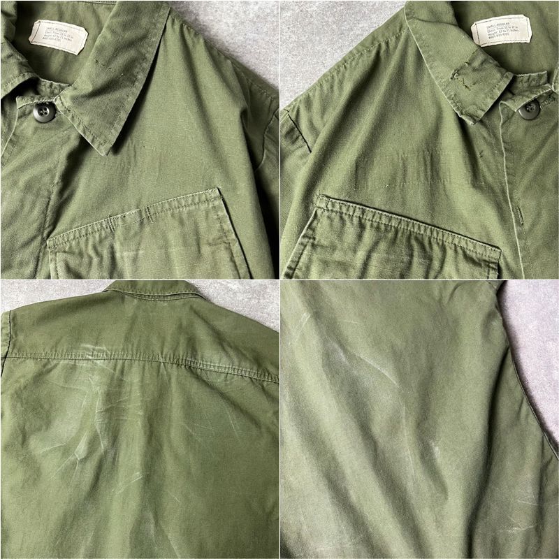 70s 70年製 US ARMY 米軍実物 4th ジャングルファティーグ ジャケット