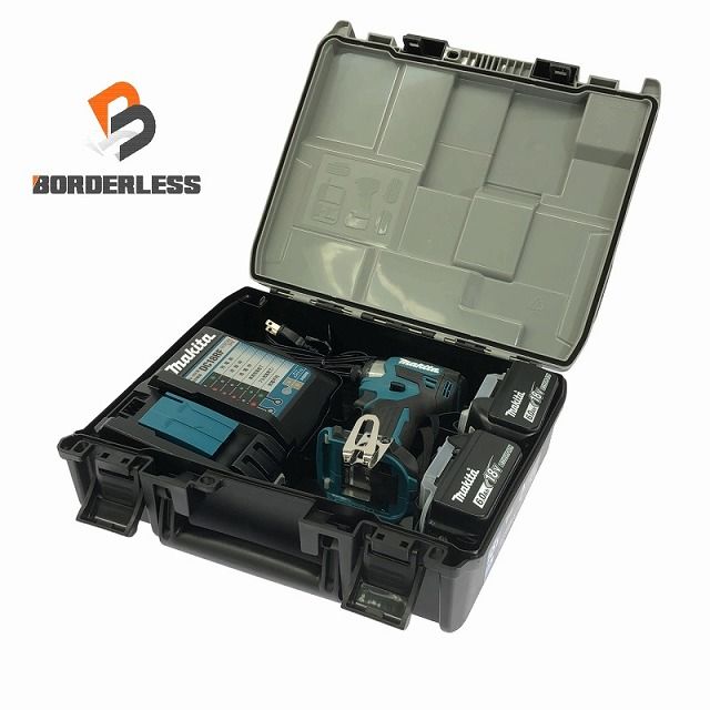 makita マキタ 18V 充電式インパクトドライバー TD173DRGX 青|ブルー バッテリ2個 6.0Ah 充電器 ケース付 コードレス 108102