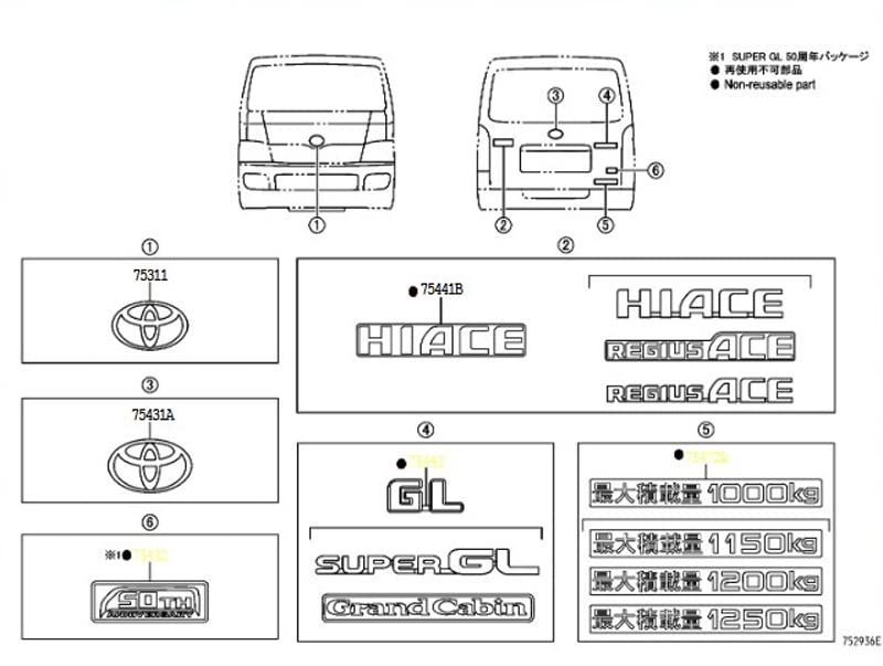 在庫処分】HYOGO PAINT トヨタ ハイエース マットブラック エンブレム