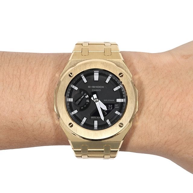 G-SHOCK GA2100 ゴールドフルメタル カスタム カシオーク