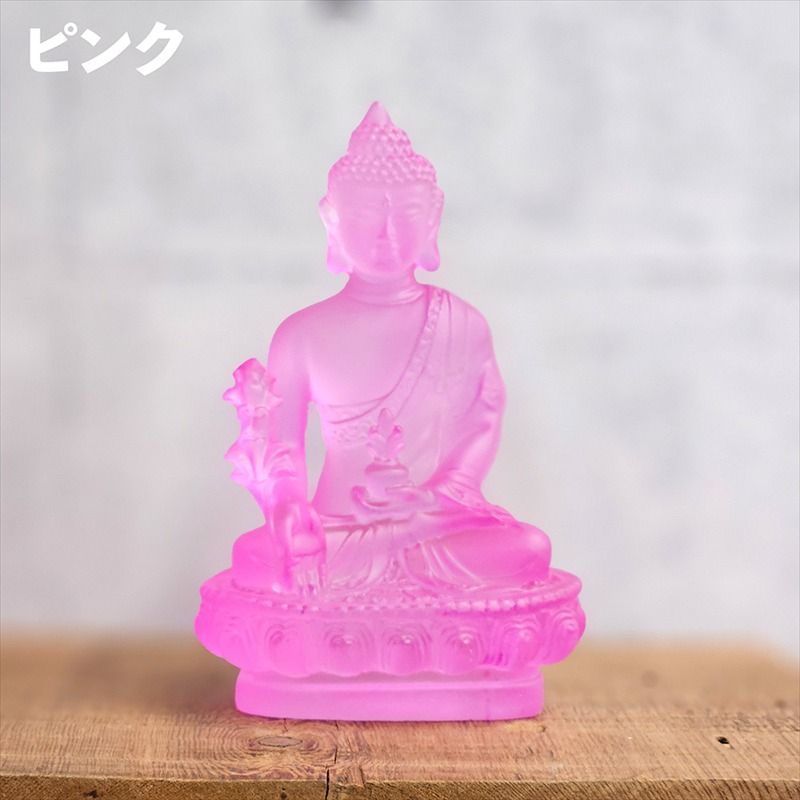 ピンク 大仏 置物