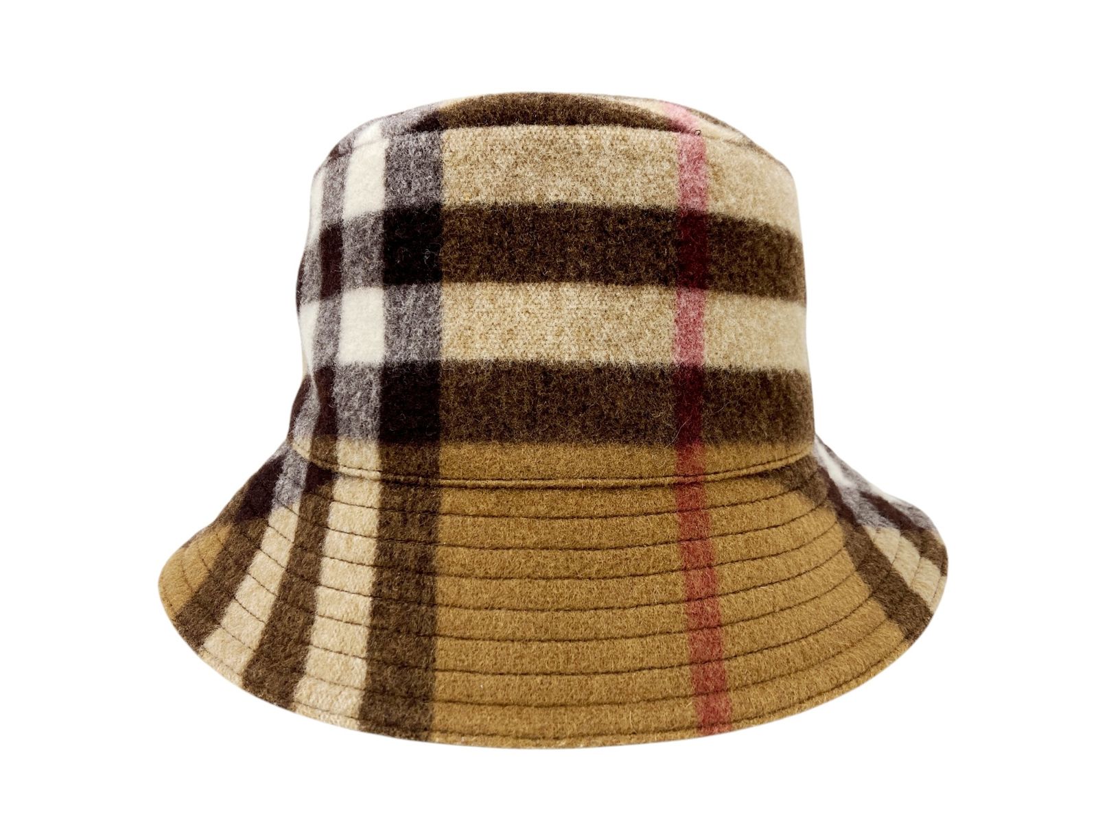 BURBERRY (バーバリー) イタリア製 チェック ウール バケット