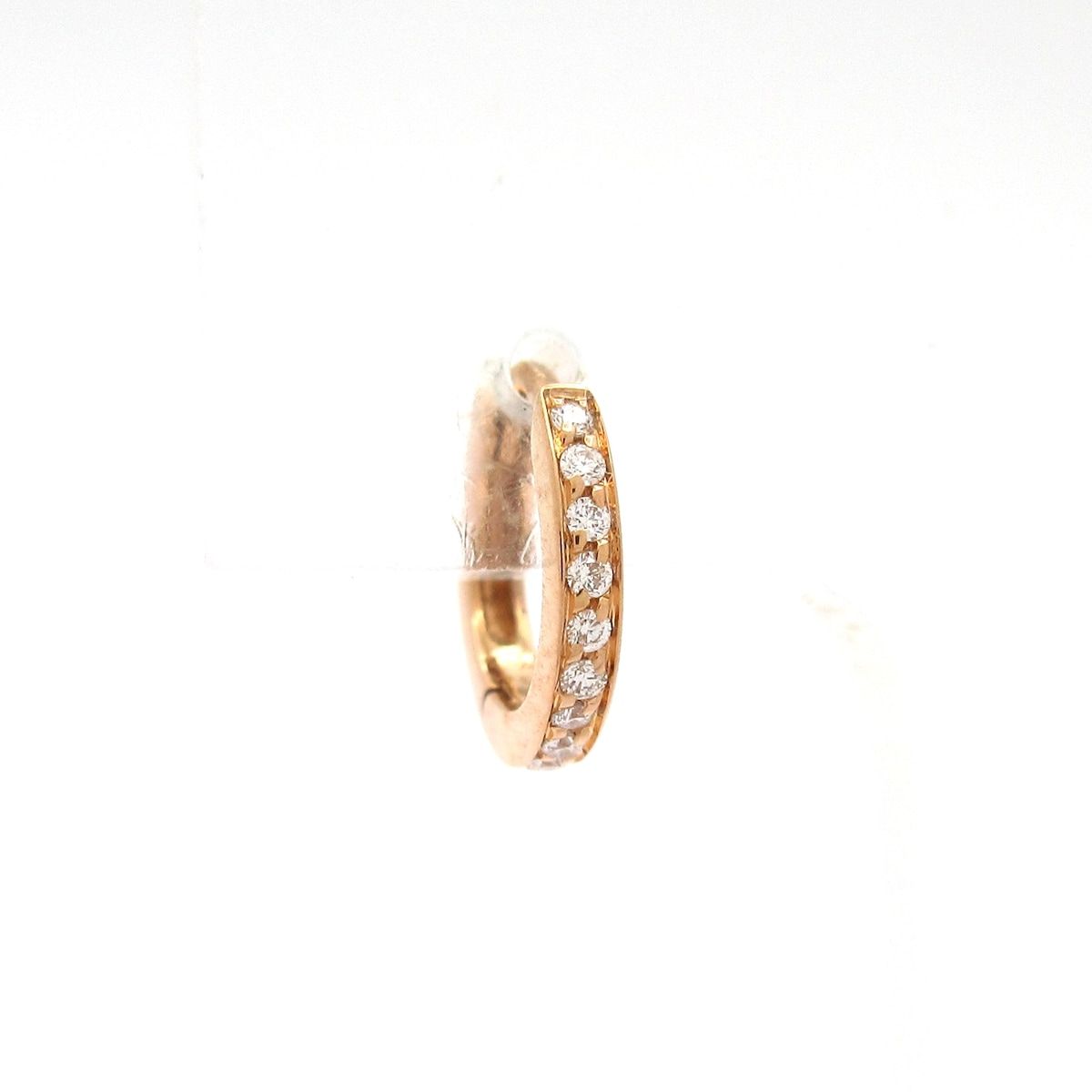 REPOSSI レポシ ピアス ベルベル ミニピアス K18PG×ダイヤモンド 10Pダイヤ|パヴェ約0.03ct|ピアス 片側