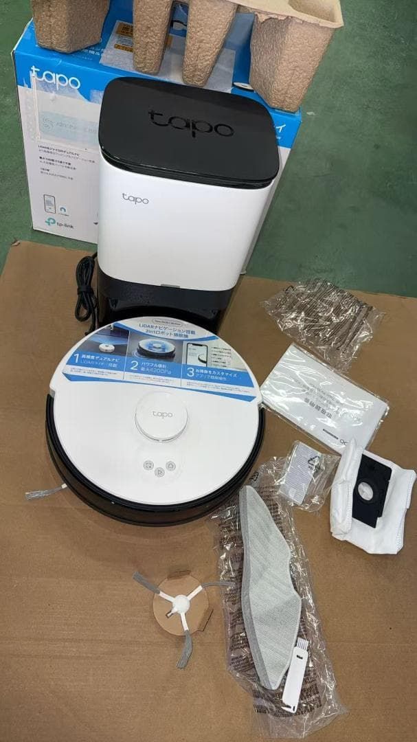 Tapo RV30 Plus ロボット掃除機＆自動ゴミ収集機 水拭き 728244