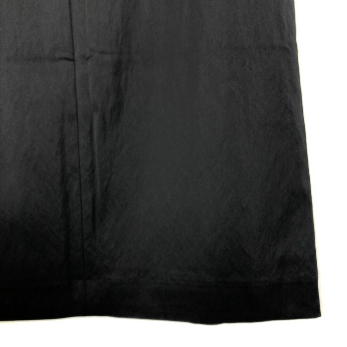 ローヘン LOHEN タイトロングスカート 上品 サテン風 美シルエット ブラック 黒 - メルカリ
