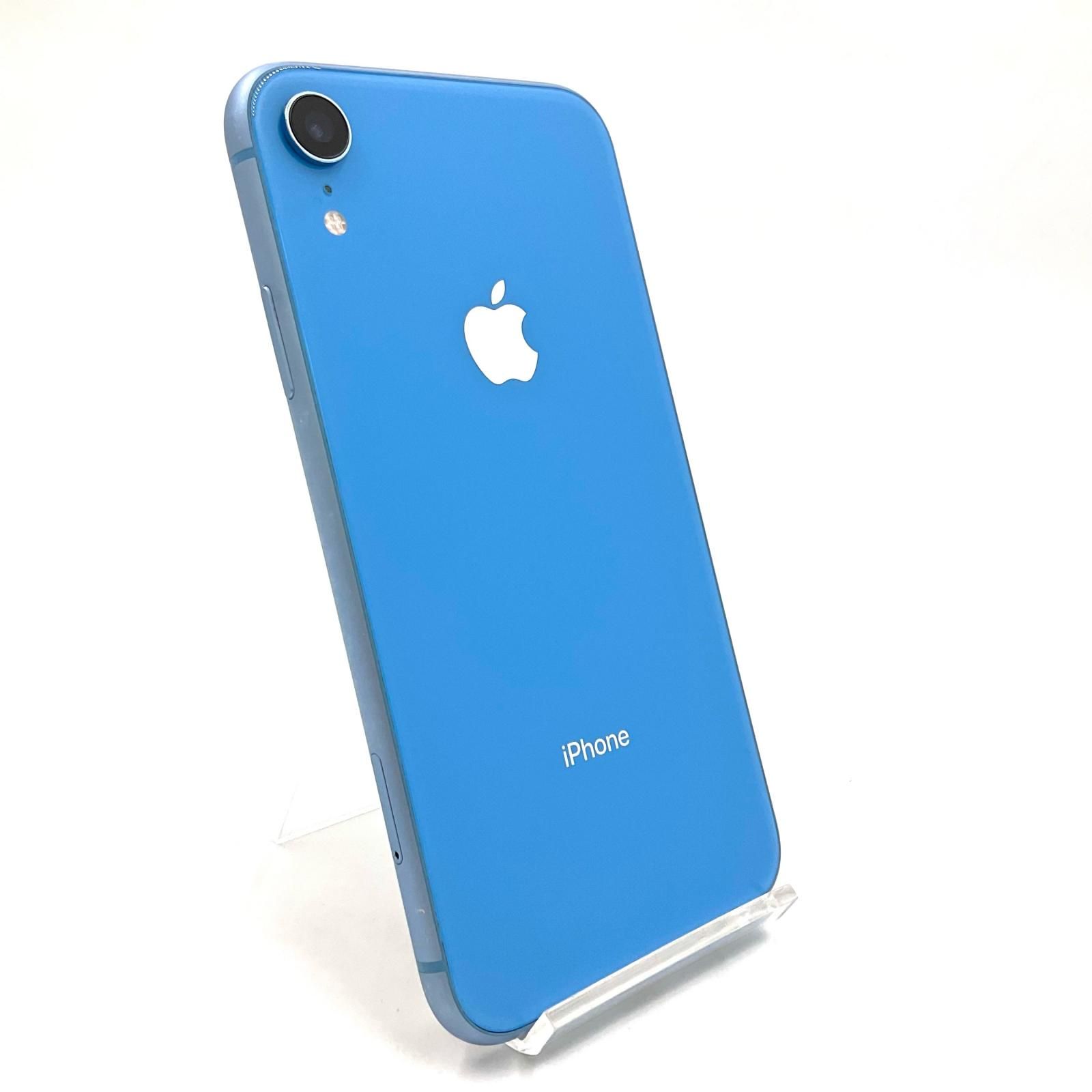 【最速発送】Apple iPhone XR 64GB ブルー au 白ロム 78%【難有】