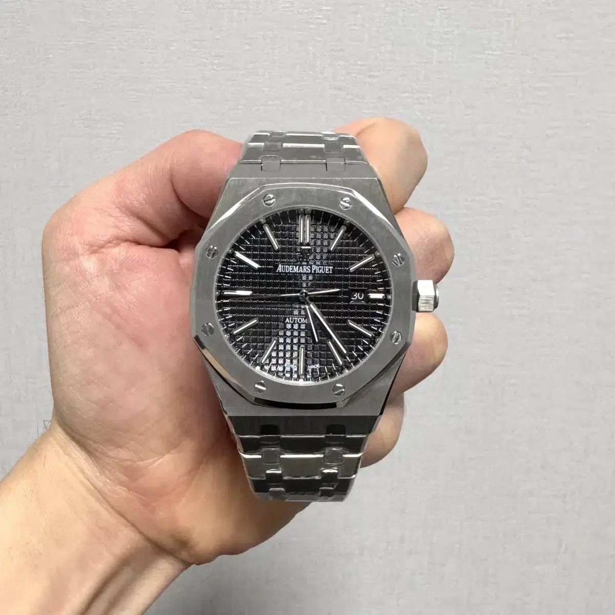 AUDEMARS PIGUET オーデマピゲ ロイヤルオーク ブラック シルバー メンズ 時計