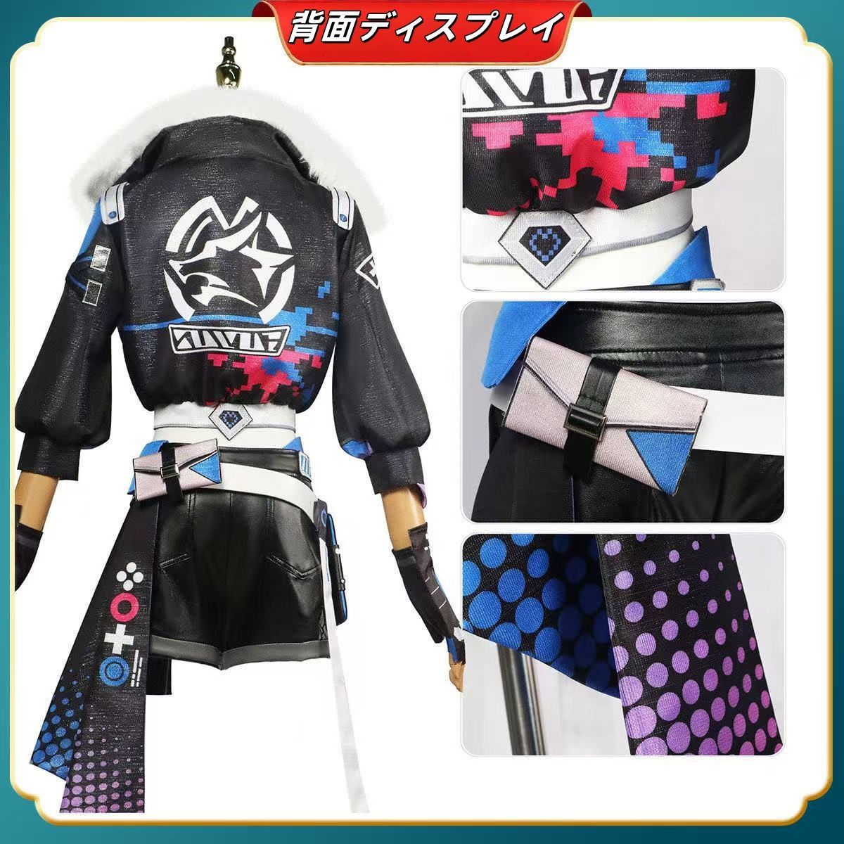 ヒアンシー コスプレ 崩壊スターレイル XXL ウィッグ付きフルセット フルセット＋ウィッグ付き】崩壊：スターレイル 銀狼 コスプレ