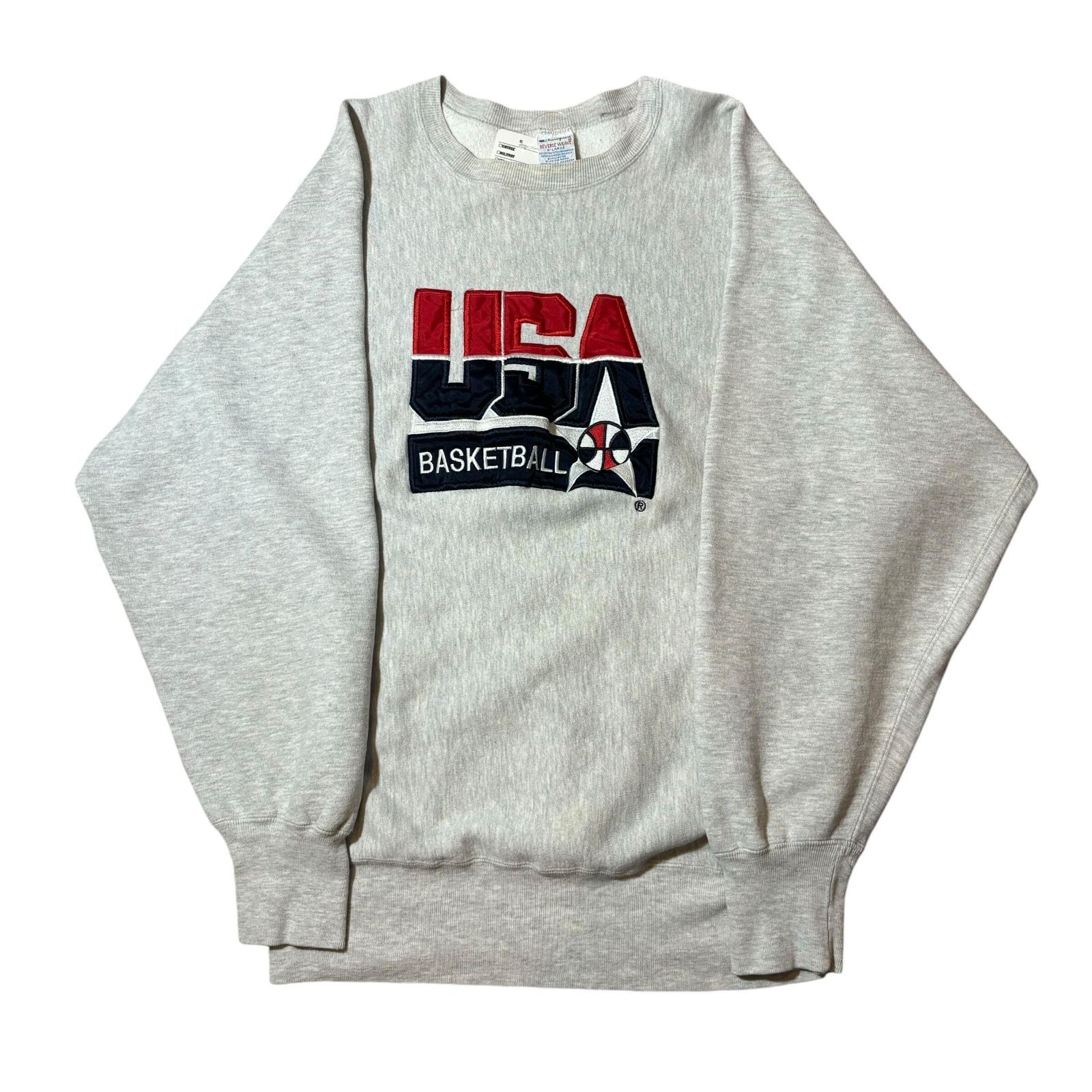 A479】90s Champion reverseweave made in USA Sweatshirt gray