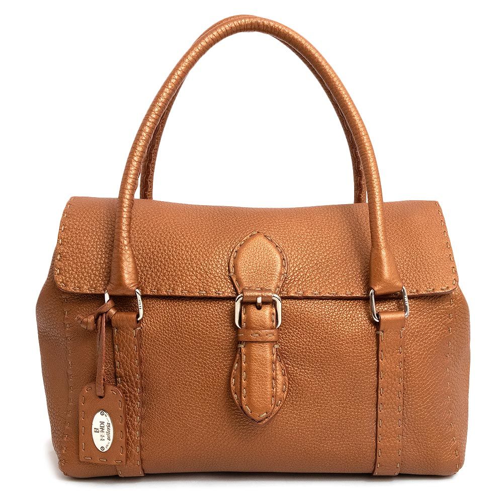 FENDIセレリアリンダバッグ FENDI セレリアリンダハンドバッグロゴプレートチャーム付