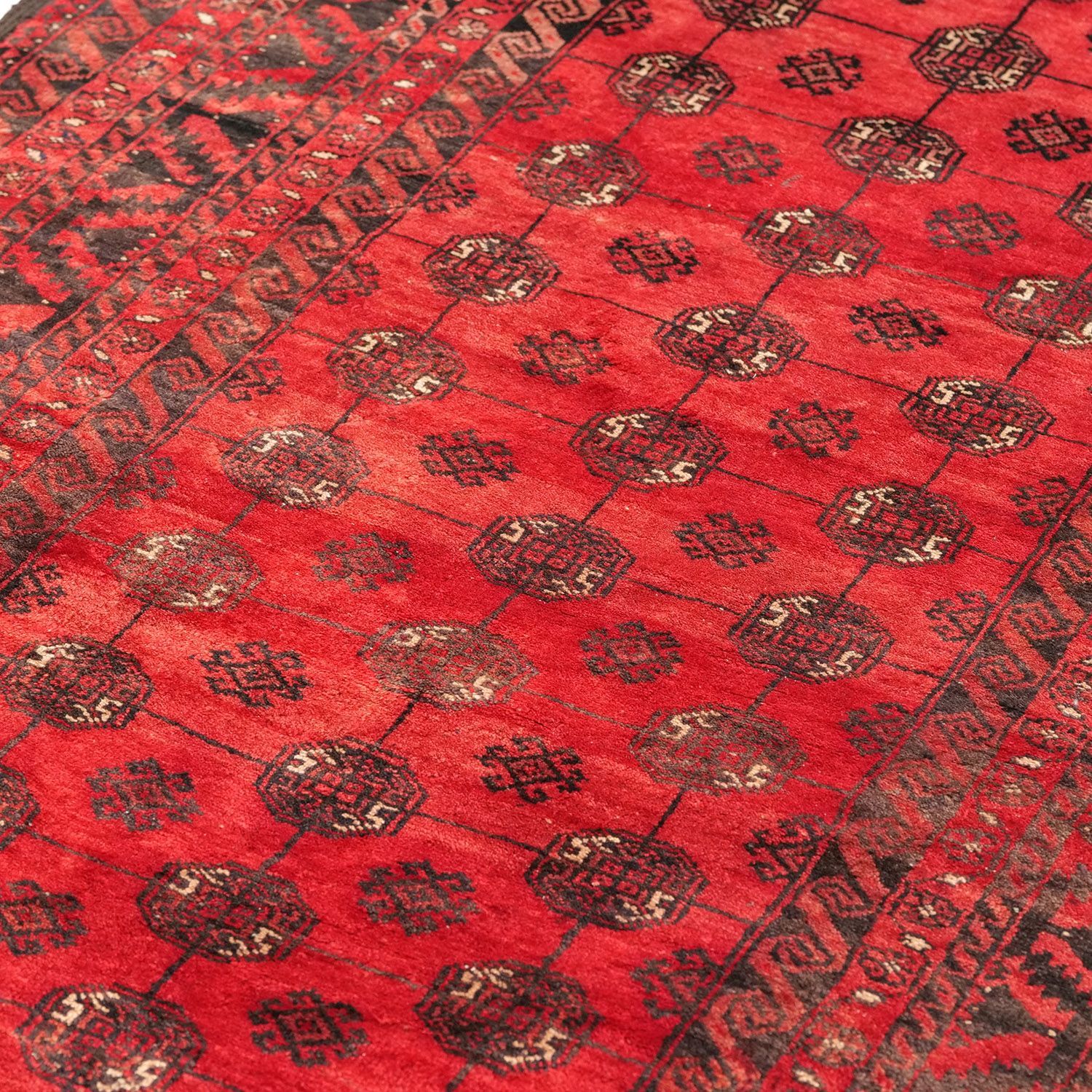 ファリマン 1960年代 2920×1400mm セミアンティーク エルサリギュル 手織り - carpet-アンティークペルシャ絨毯 ヴィンテージラグ専門店 MARWIL-DEMENAGEMENTS_CH