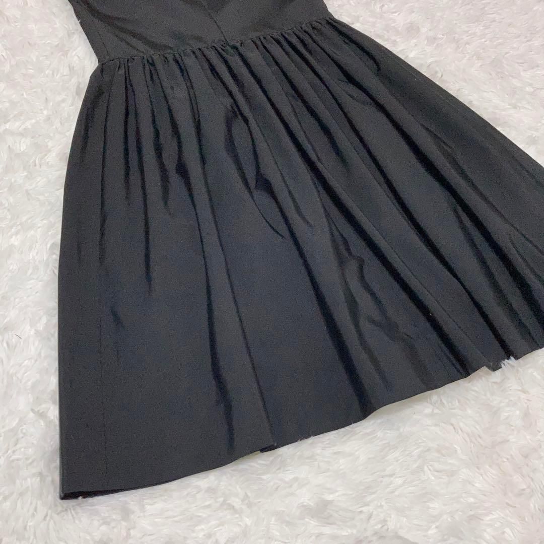 極美品】YOKOCHAN パフスリーブドッキングワンピース 40 黒