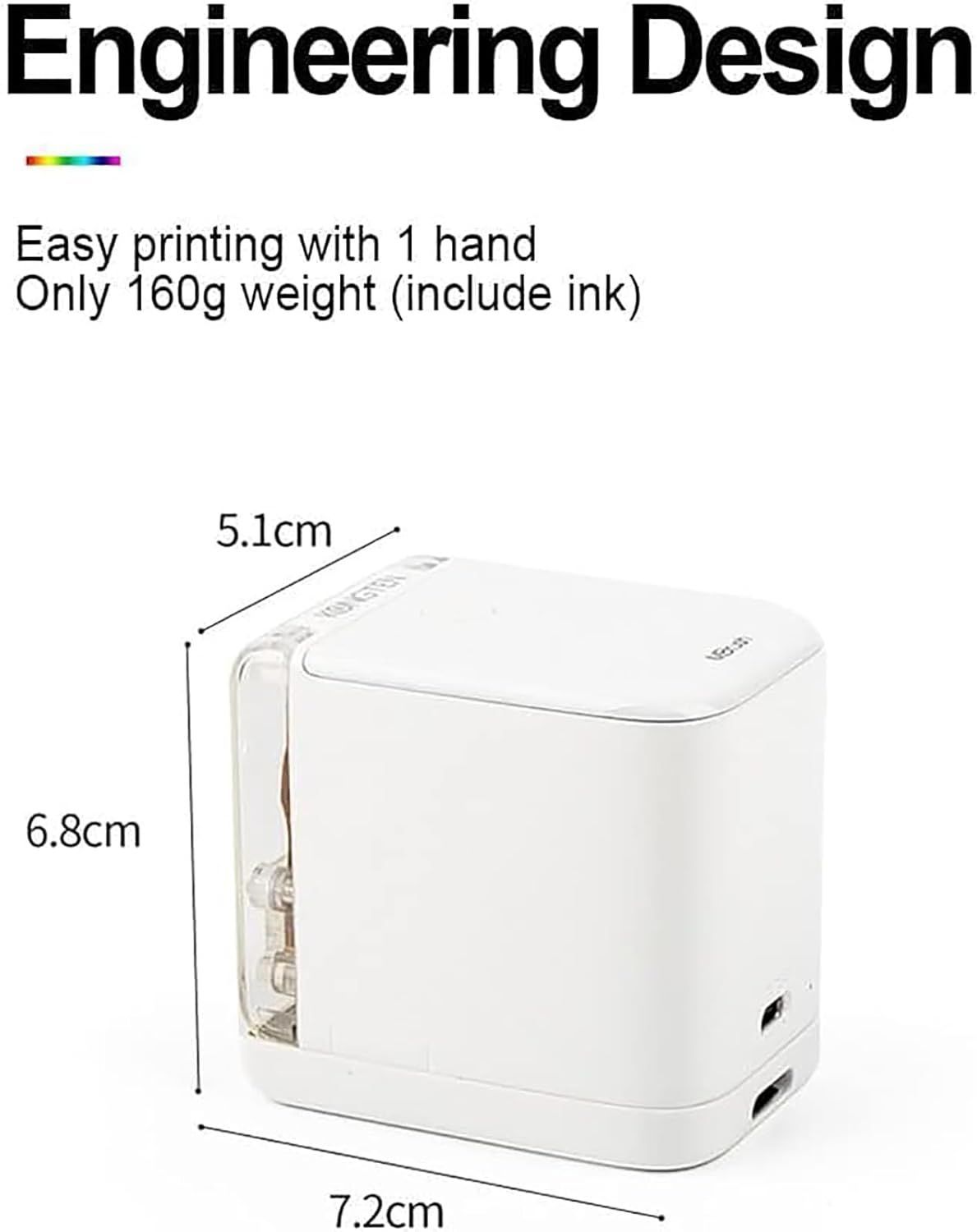 Dpi ポータブルハンドヘルドケーキプリンター