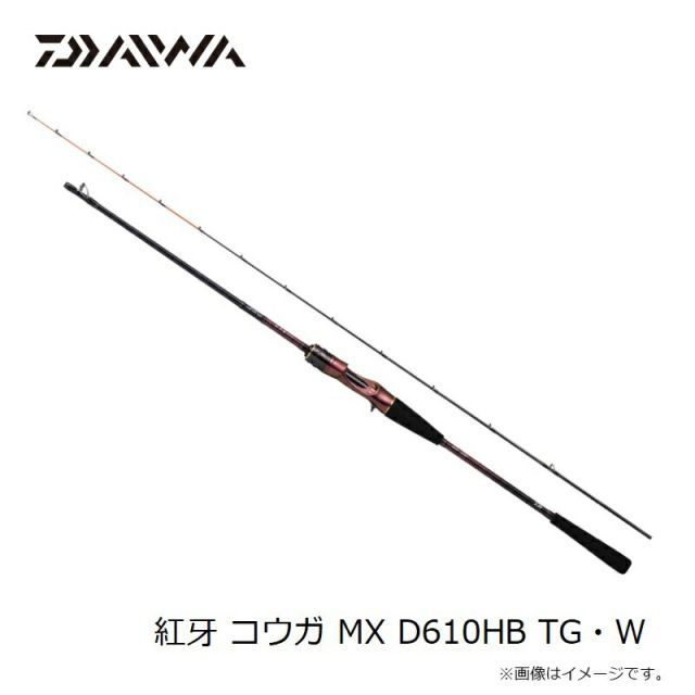 ( パーツ 穂先のみ ) ダイワ 　コウガMX　D610HB　TG・W＃1　部品コード 　016821J01 ≪純正部品・パーツ≫ ダイワ \u002723 紅牙 MX D610HB TG・W #2番 (元
