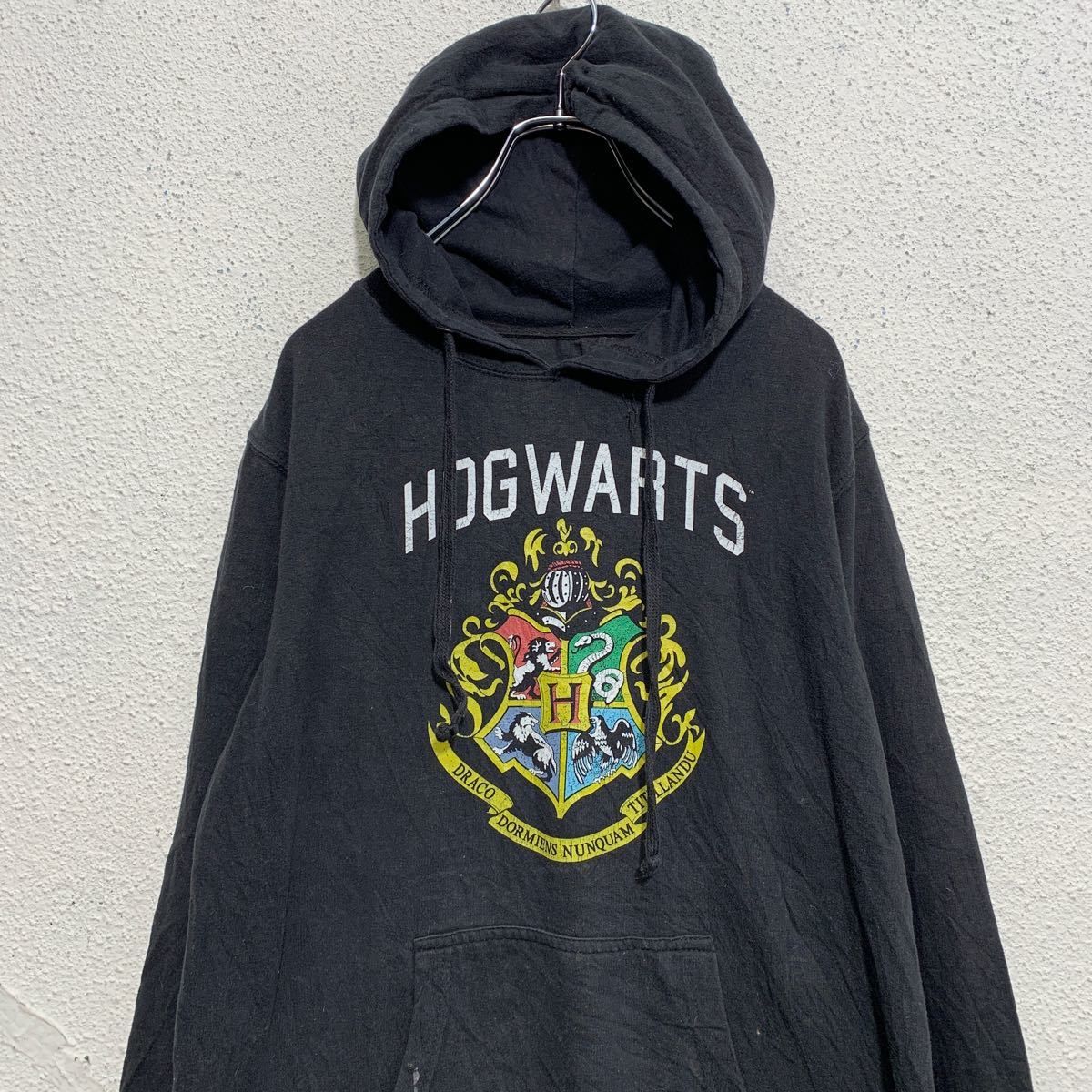 ハリーポッター　パーカー　未使用　新品 Harry Potter プリント スウェット パーカー S ブラック ハリー
