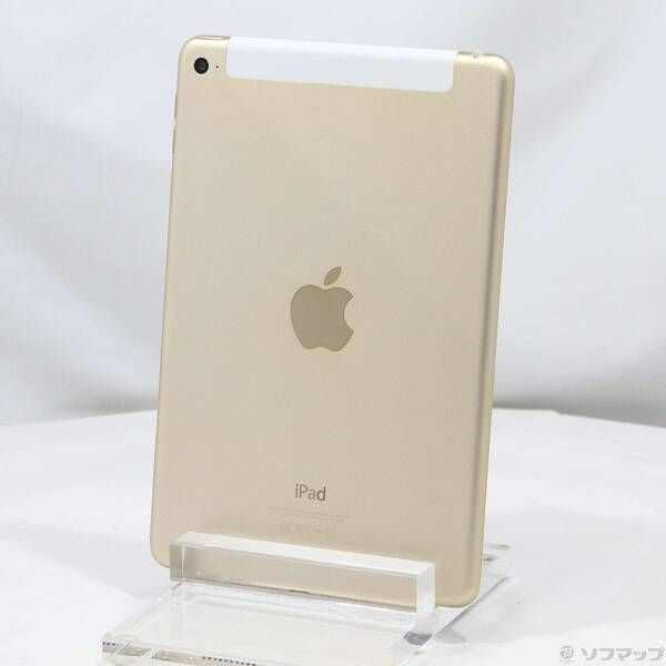 〔中古品〕iPad mini 4 64GB ゴールド MK752J／A docomoロック解除SIMフリー【258】