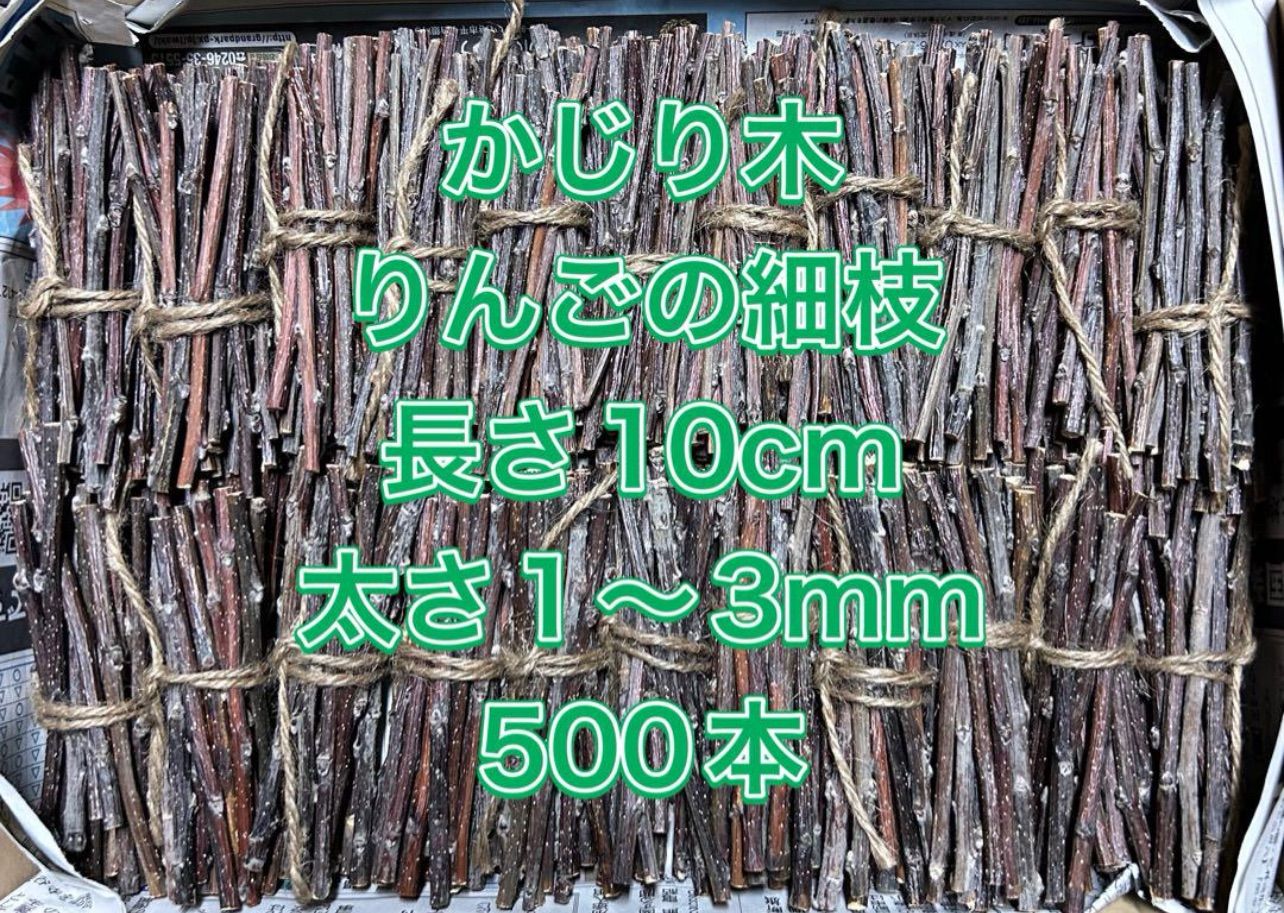 かじり木 りんご枝 2ミリ~7ミリ程度 分から