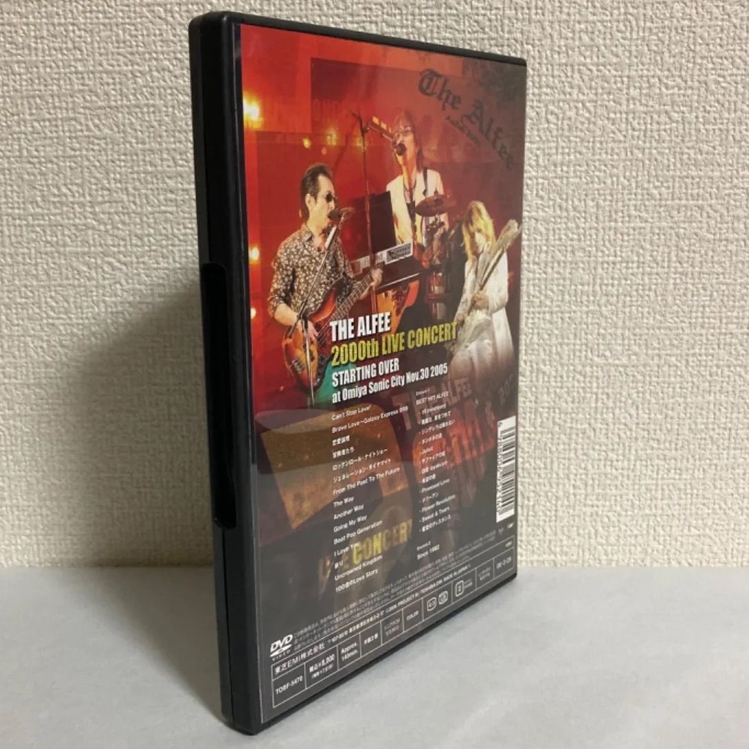 DVD/THE ALFEE 2000TH LIVE CONCERT - メルカリ