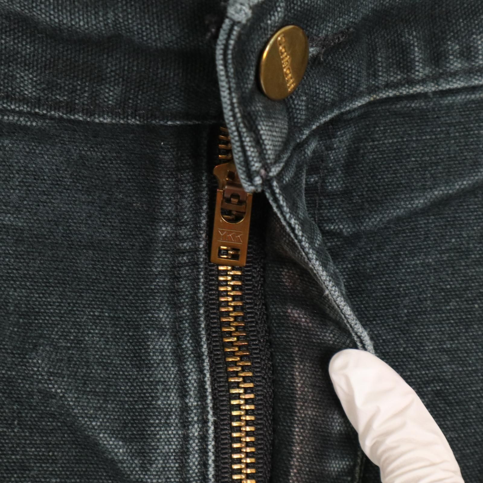 新品カーハートブラックオーバーオールダブルニーペインターパンツw46アメリカ古着 Made in USA Carhartt Double knee Overall / カーハート