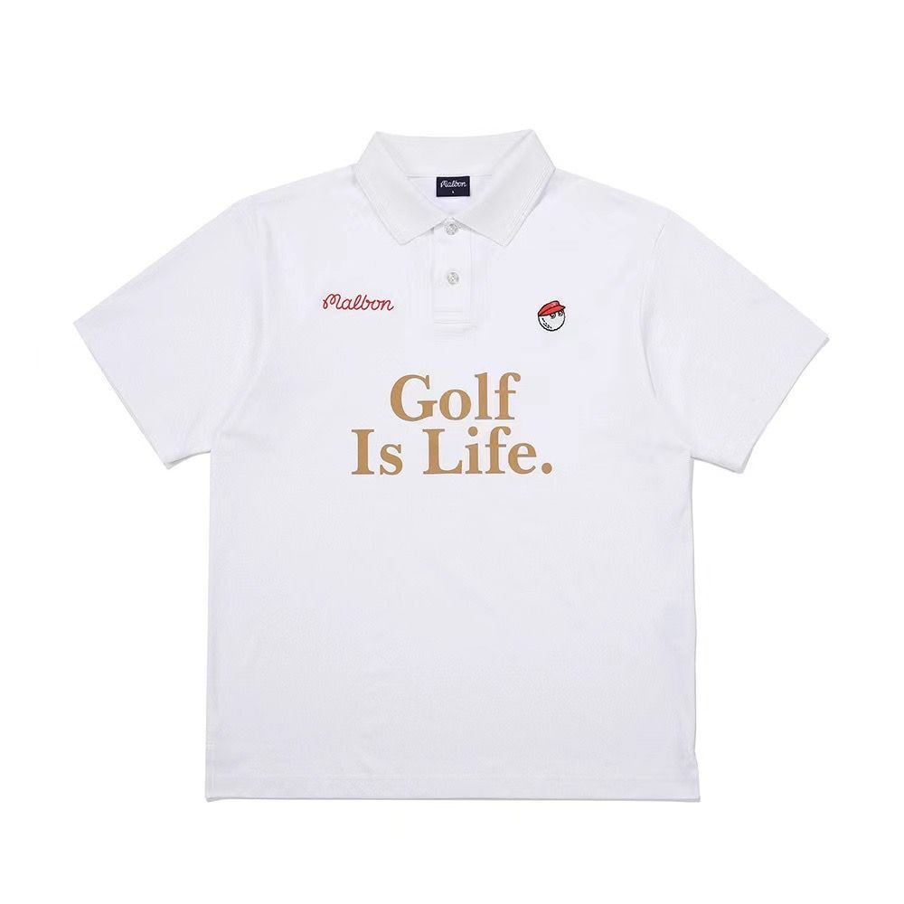 Malbon Golf マルボンゴルフ トップス 男女兼用 ポロシャツ 半袖