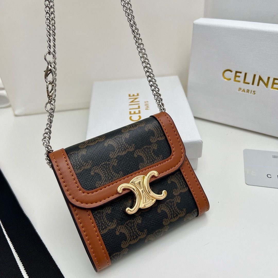 本日限定】?Celine トリオンフ チェーンウォレット 10999 ? 高級
