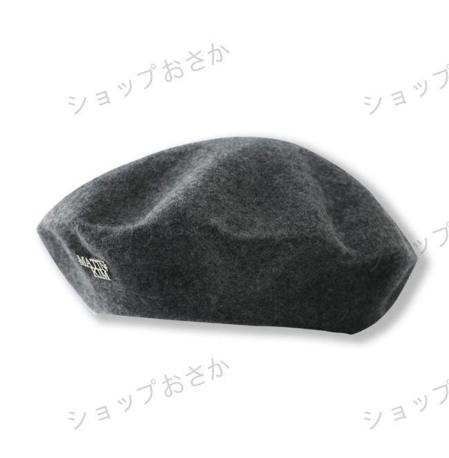 MATIN KIM ベレー帽 STUD LOGO POINT BERET MATIN KIM ベレー帽 STUD LOGO POINT BERET 帽子