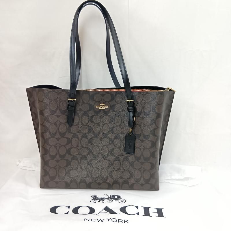 COACH コーチ トートバッグ COACH コーチ シグネチャー MOLLIE TOTE SIGNATURE モリートートバッグ 茶 ブラウン K2040-1665