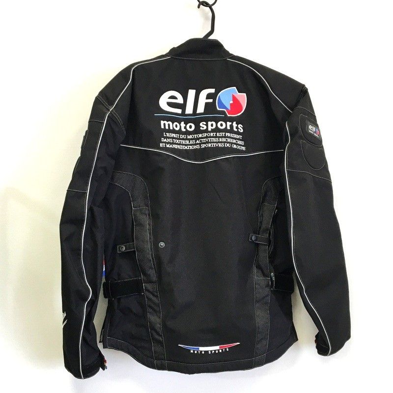 [クリーニング済] ELF Lサイズ　バイク　メッシュジャケット ELF エルフ メッシュジャケット ライディングジャケット Lサイズ