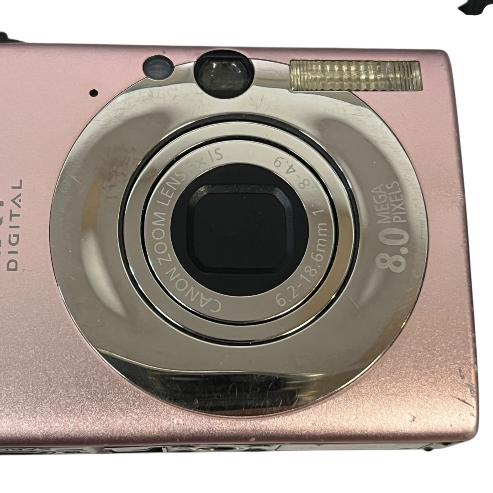 管31190】動作未確認☆CANON キヤノン IXY DIGITAL 201S ピンク 6.2