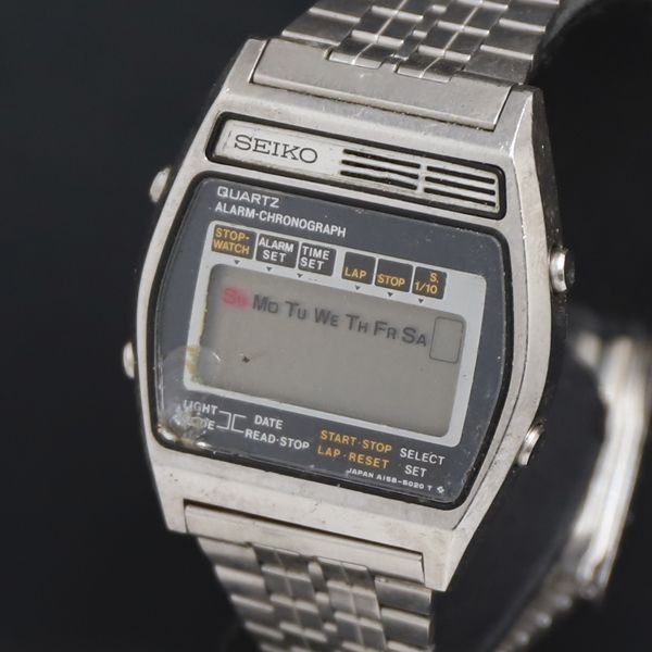 SEIKO A158-5040 - セイコー スクエア レクタン 銀 Digital Yahoo