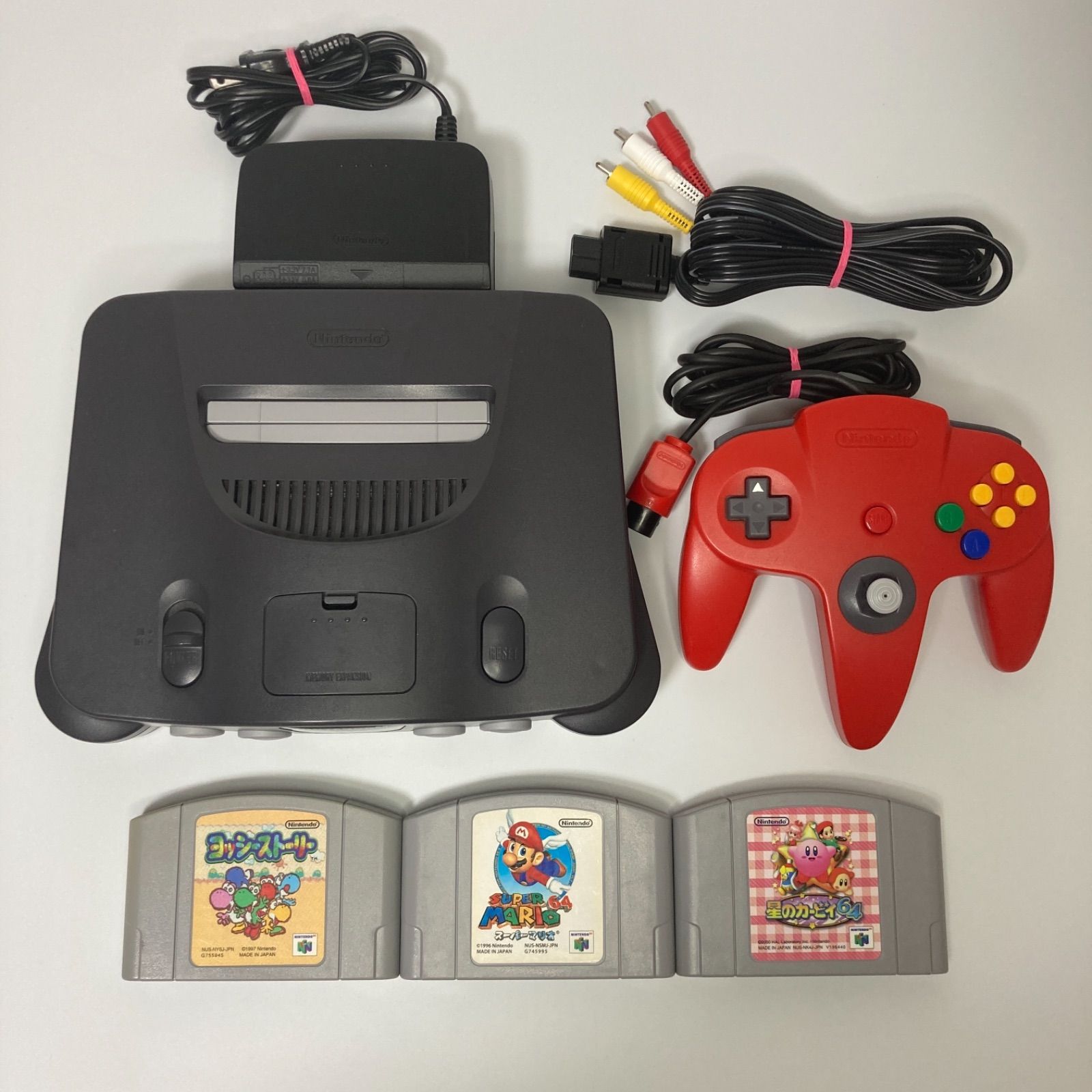 ☆動作良好☆ ニンテンドー64 ソフト3本つき すぐ遊べるセット 1008