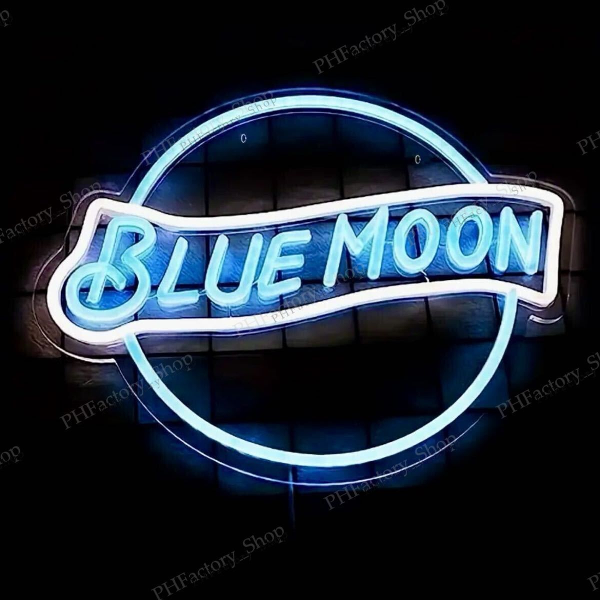 ブルームーン ネオン看板 ジャンク ブルームーン ネオン看板 BLUE MOON - メルカリ