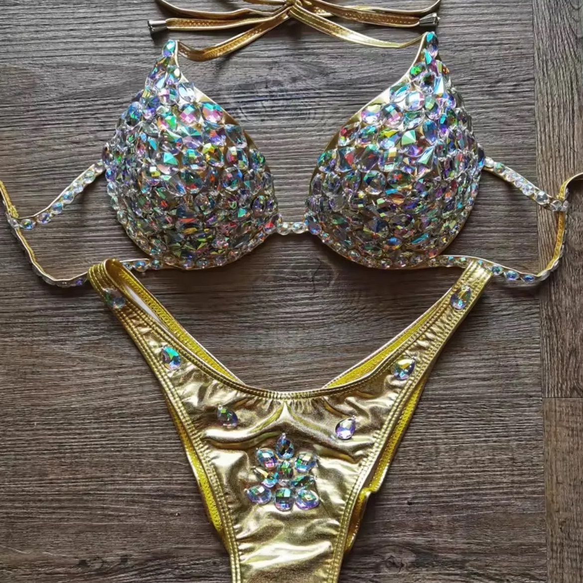 コンテストビキニセパレート水着ボディフィットネス