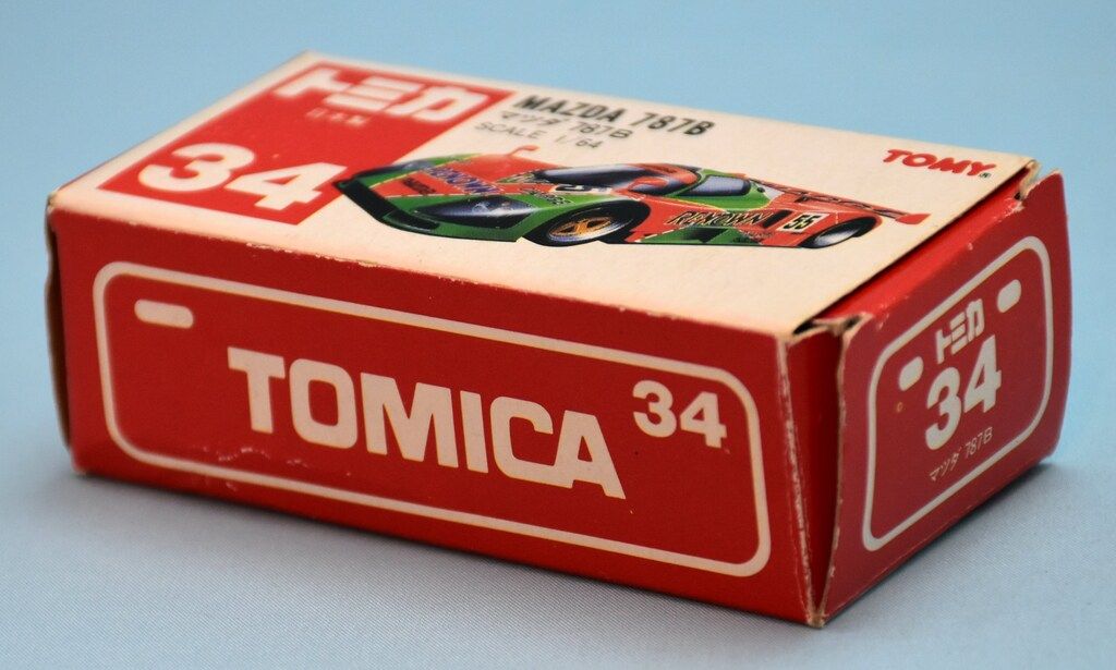 日本製☆トミカ 赤箱 34 マツダ 787B　未使用品 ミニカーショップ ケンボックス トミカ 赤箱☆34☆マツダ787B