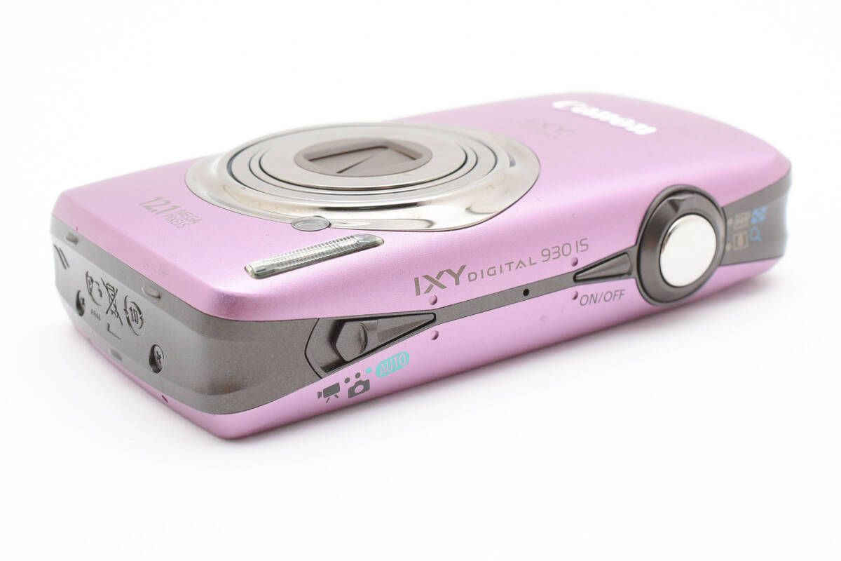Canon カメラ IXY 930IS PC1437 ピンク 充電器 箱 可動品 ☆実用美品☆